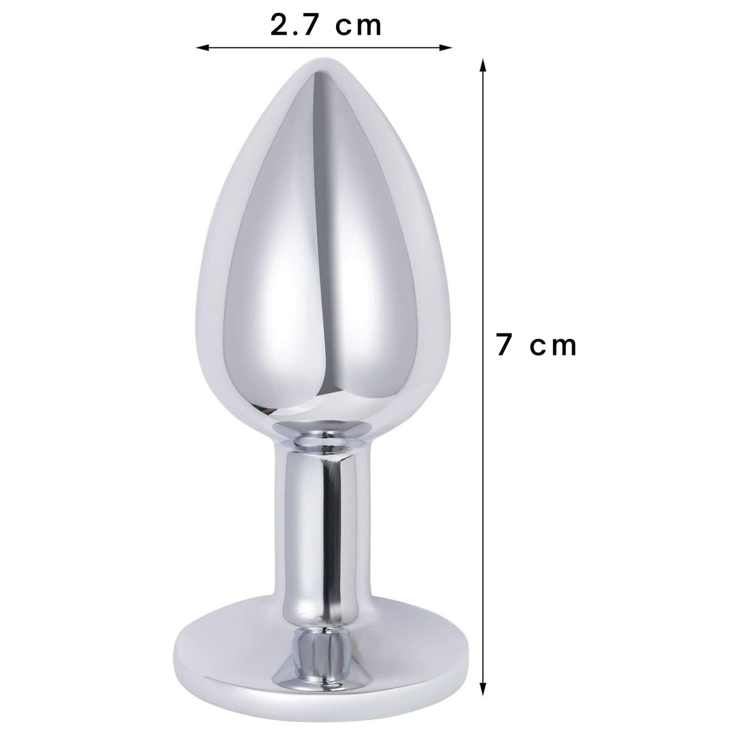 Elmas taş Detaylı Metal Anal Plug