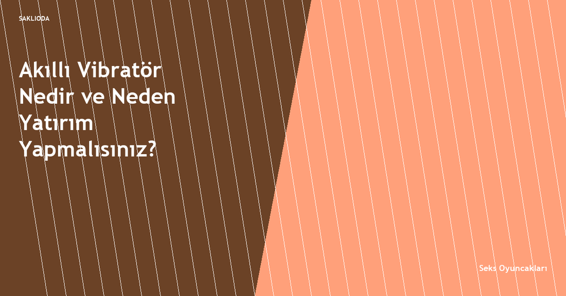 Akıllı Vibratör Nedir ve Neden Yatırım Yapmalısınız? - Saklioda Blog