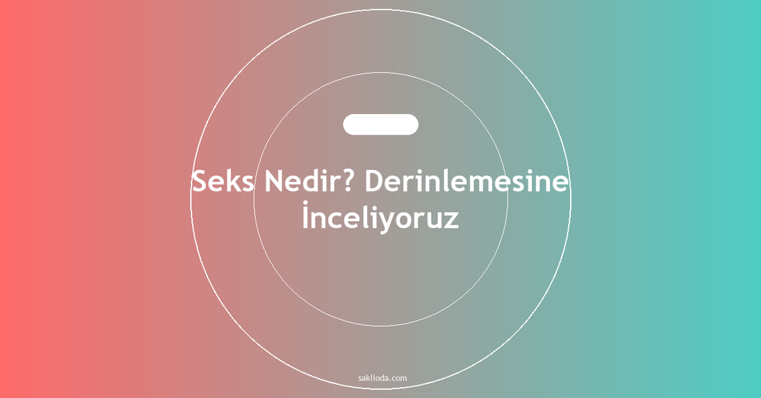 Seks Nedir? Derinlemesine İnceliyoruz - Saklioda Blog
