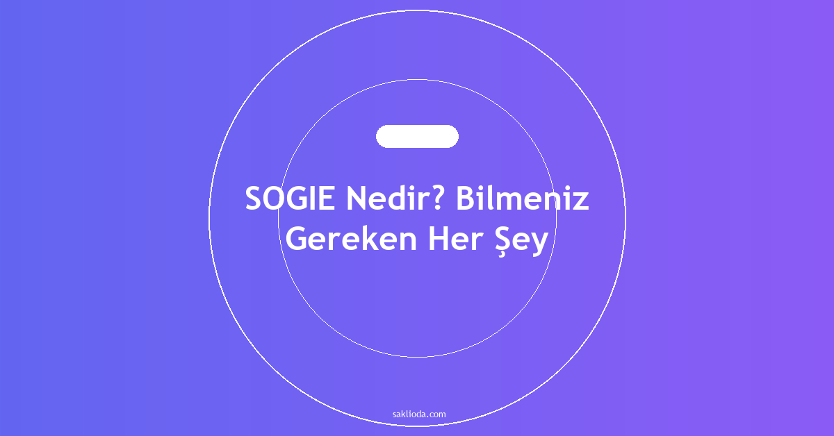 SOGIE Nedir? Bilmeniz Gereken Her Şey - Saklioda Blog