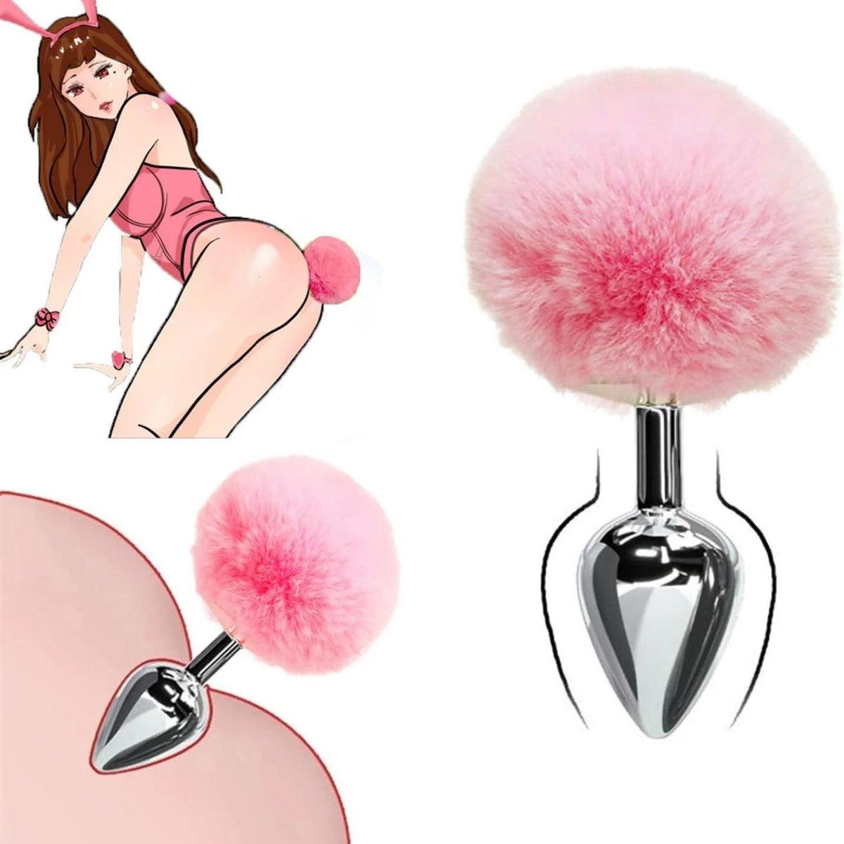Tavşan Kuyruğu Metal Anal Plug