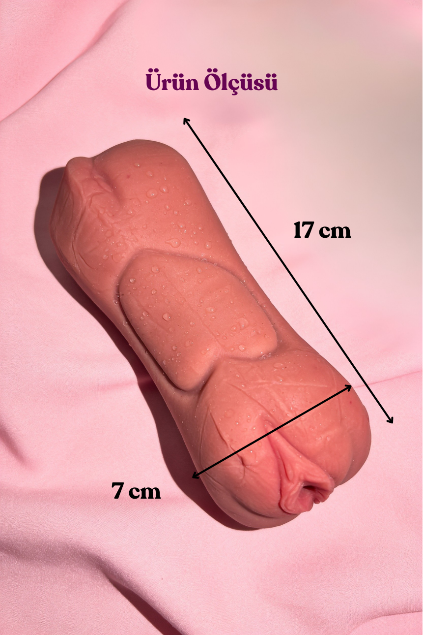 3 Girişli Erkek Mastürbatörü – Oral Vajinal Anal 3’ü 1 Arada 3D Dokulu Realistik Suni Vajina