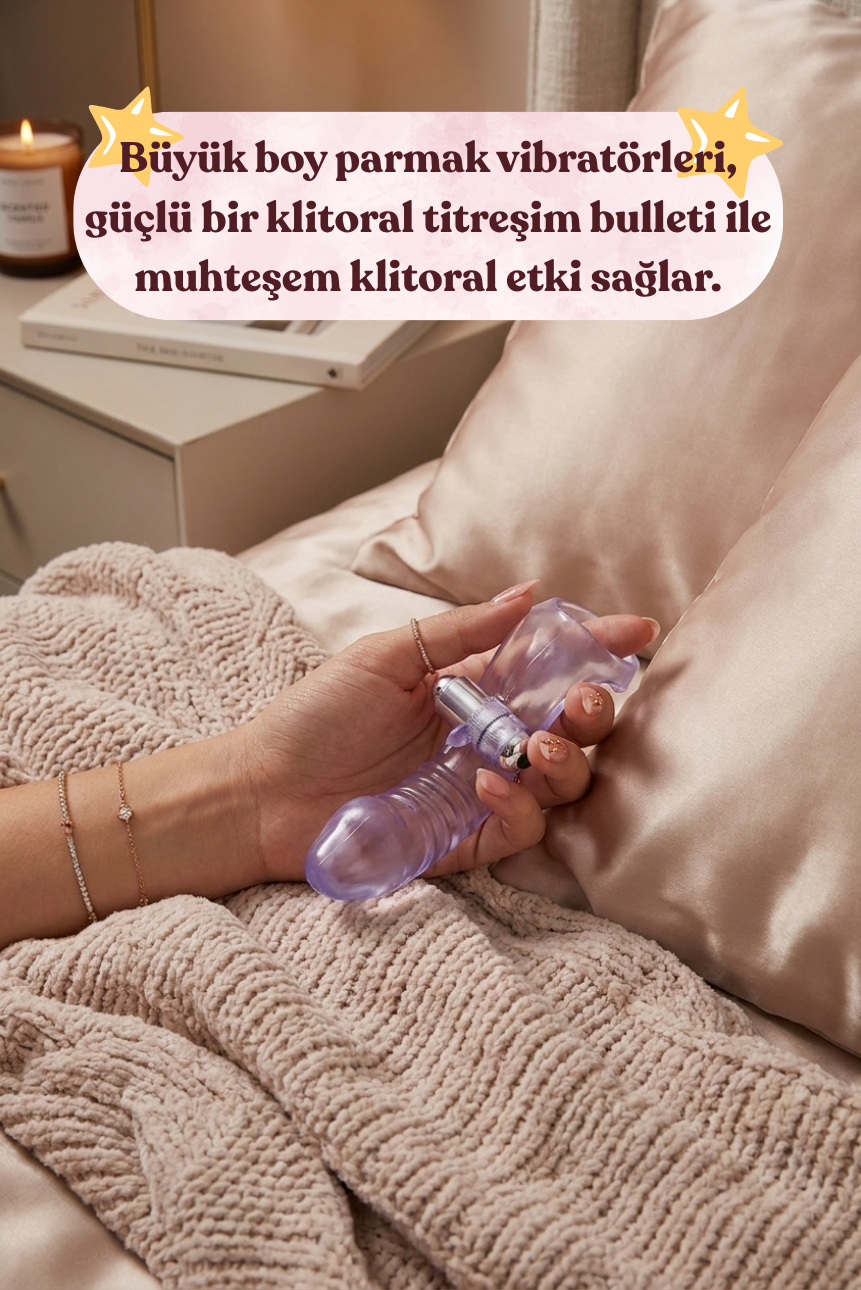 Giyilebilir Titreşimli Parmak Vibratörü – G Noktası ve Klitoris Uyarıcılı