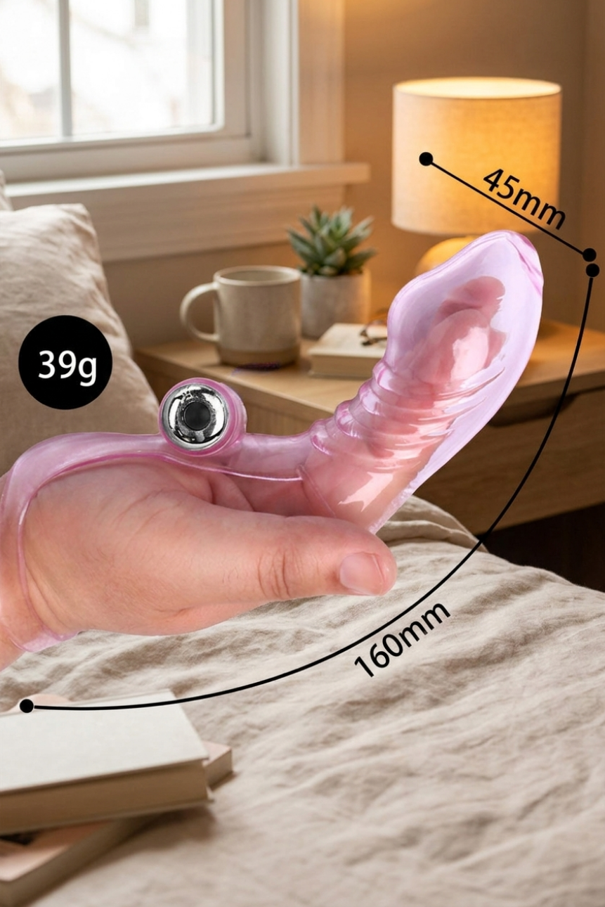 Giyilebilir Titreşimli Parmak Vibratörü – G Noktası ve Klitoris Uyarıcılı
