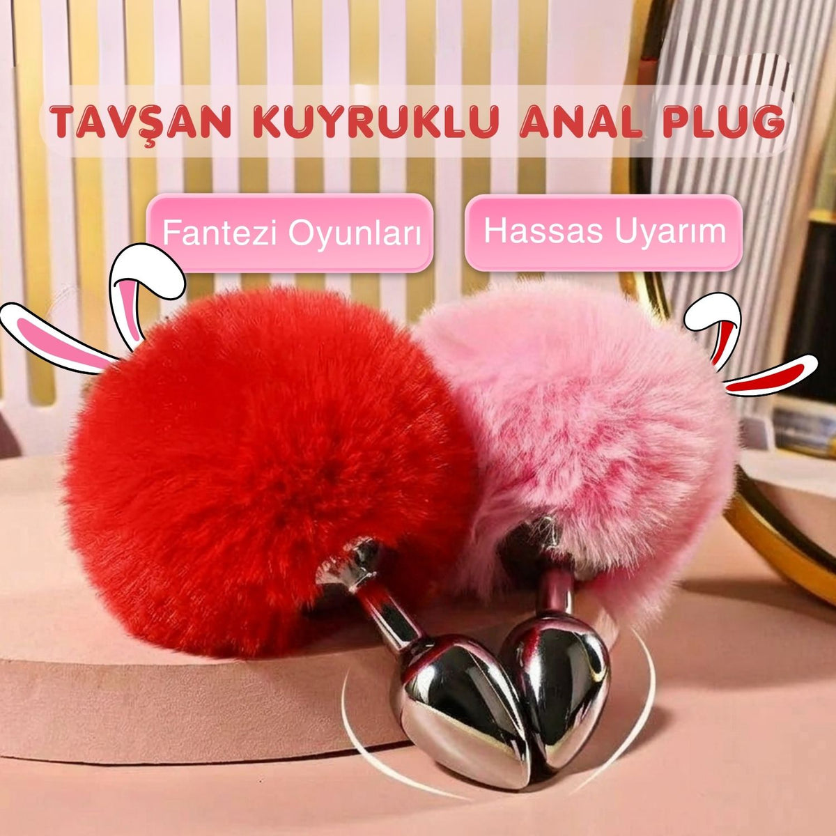 Tavşan Kuyruğu Metal Anal Plug