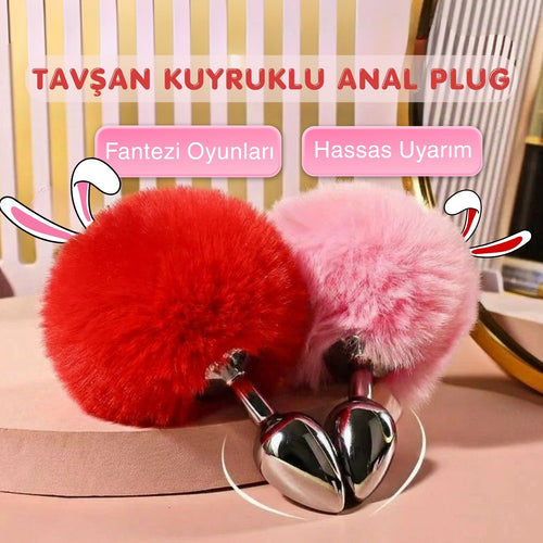 Tavşan Kuyruğu Metal Anal Plug
