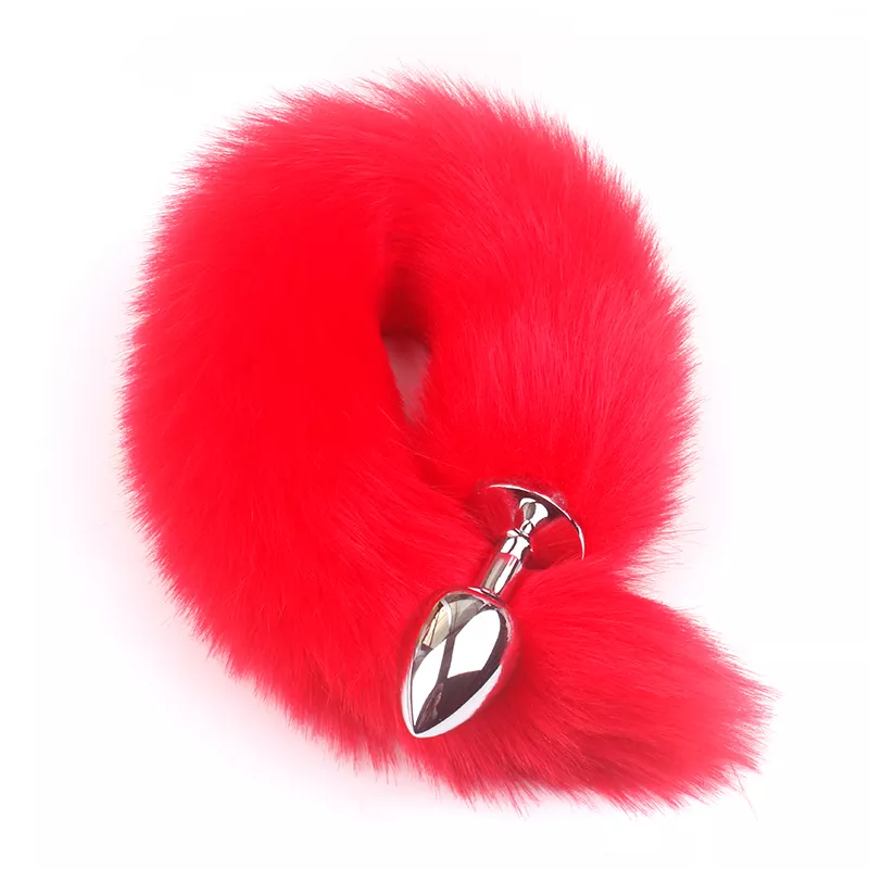 Tilki Kuyruk Anal Plug – Metal Plug ve 40 cm Kuyruk
