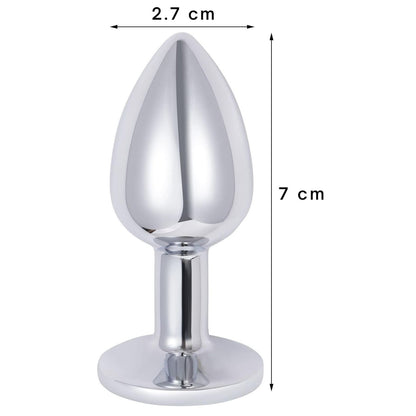 Elmas taş Detaylı Metal Anal Plug