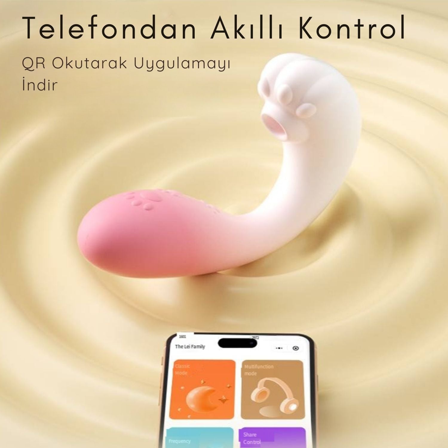 Bluetooth Vibratör Klitoris Emişli Kedi Patisi