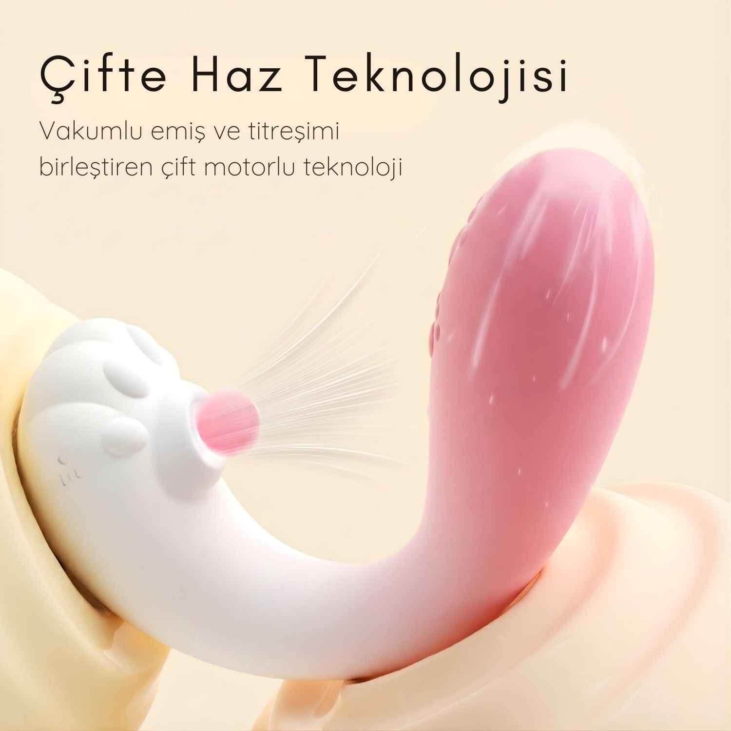 Bluetooth Vibratör Klitoris Emişli Kedi Patisi