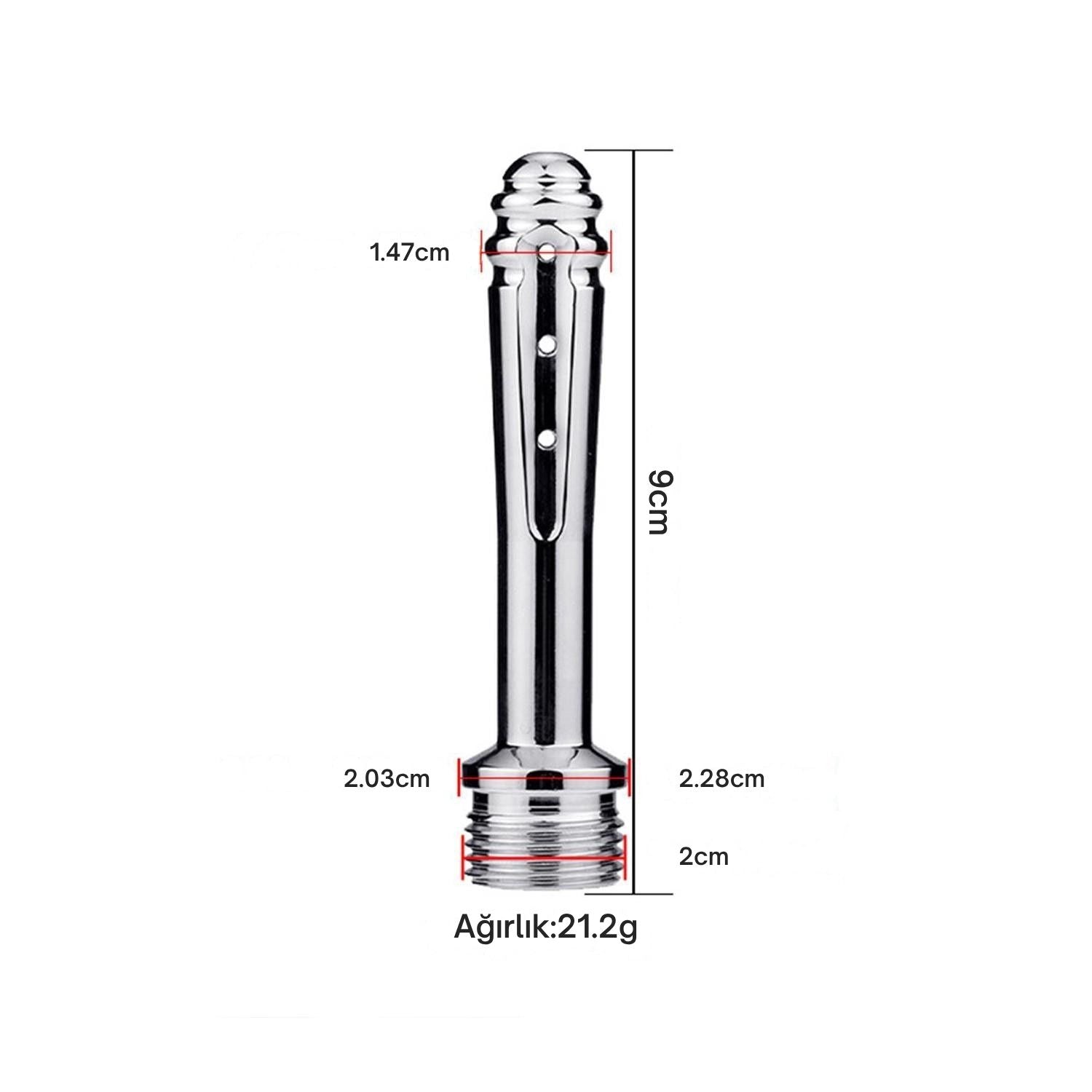 Paslanmaz Çelik Anal Duş Temizleyici – 9 cm