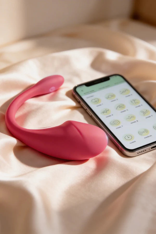 Akıllı Telefon Bluetooth Kontrollü Giyilebilir Vibratör - Uygulama ile Yönetilen Titreşimli Kadın Masaj Aleti